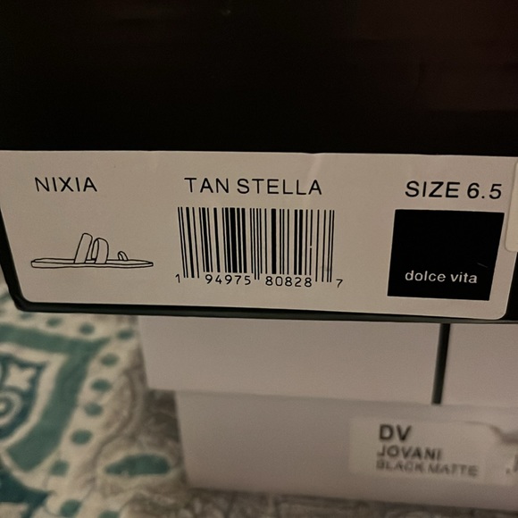 DOLCE VITA NIXIA TAN STELLA SLIP ON FLAT SANDALS NIB SIZE 6.5 - Picture 6 of 6